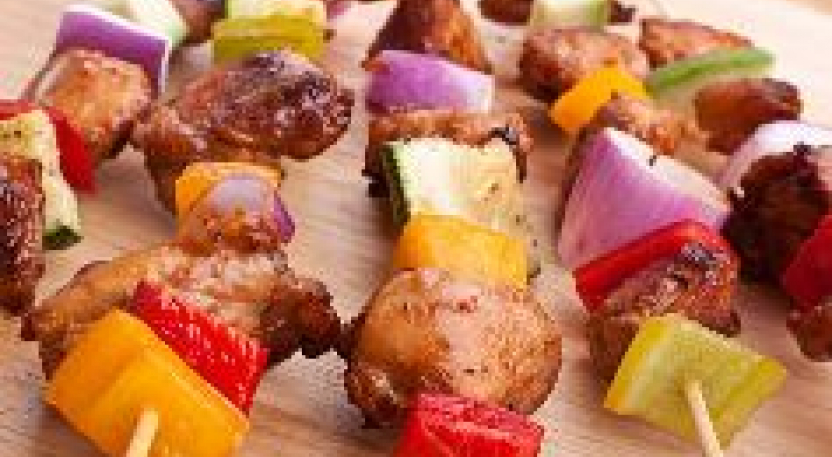 Brochetas de pollo